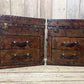 Luxury Large Bridle Leather Console Side Tables