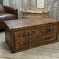 Handmade Vintage Leather Coffee Table Trunk: Vintage-Inspired Storage Chest