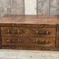 Handmade Vintage Leather Coffee Table Trunk: Vintage-Inspired Storage Chest