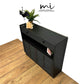 Refurbished rare mid century Nathan black sideboard, retro hallway table, teak console, vintage, slim, narrow