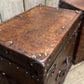 Luxury Large Bridle Leather Console Side Tables