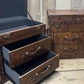 Luxury Large Bridle Leather Console Side Tables