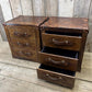 Luxury bedside bridle leather nightstands hand dyed