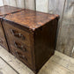 Luxury bedside bridle leather nightstands hand dyed