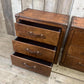 Luxury bedside bridle leather nightstands hand dyed