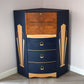 Upcycled Corner Cabinet Art Deco Style