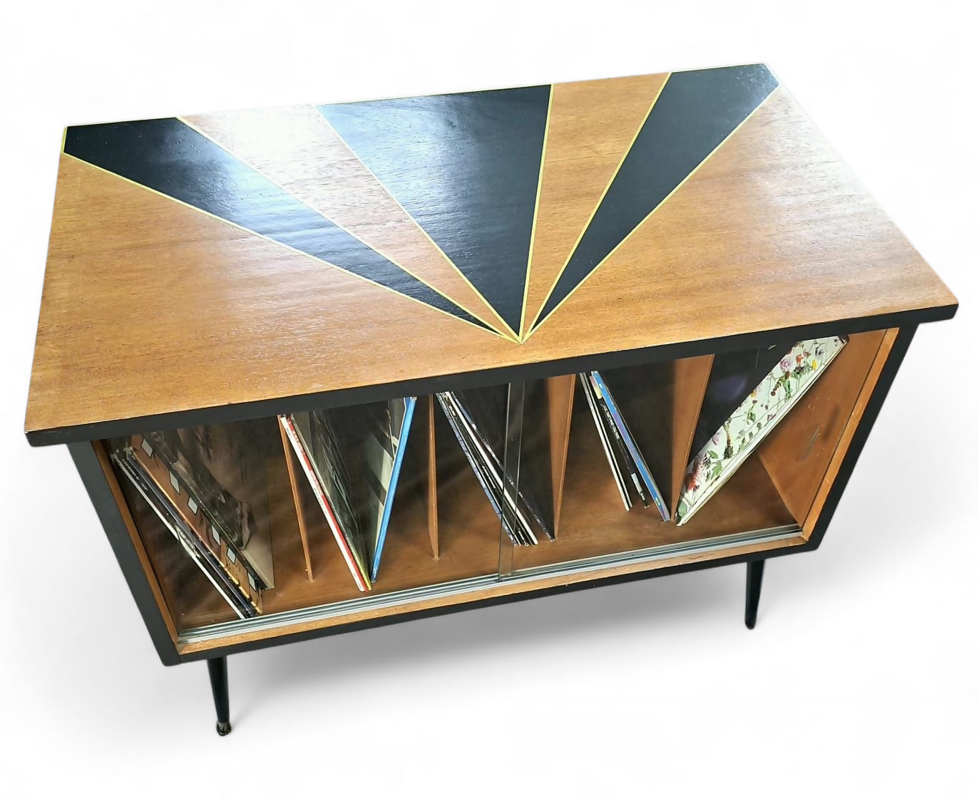 Mid Century Record Storage Cabinet