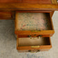 Art Deco Walnut Pedestal Desk with Red Leather Top - Cooke's of Finsbury