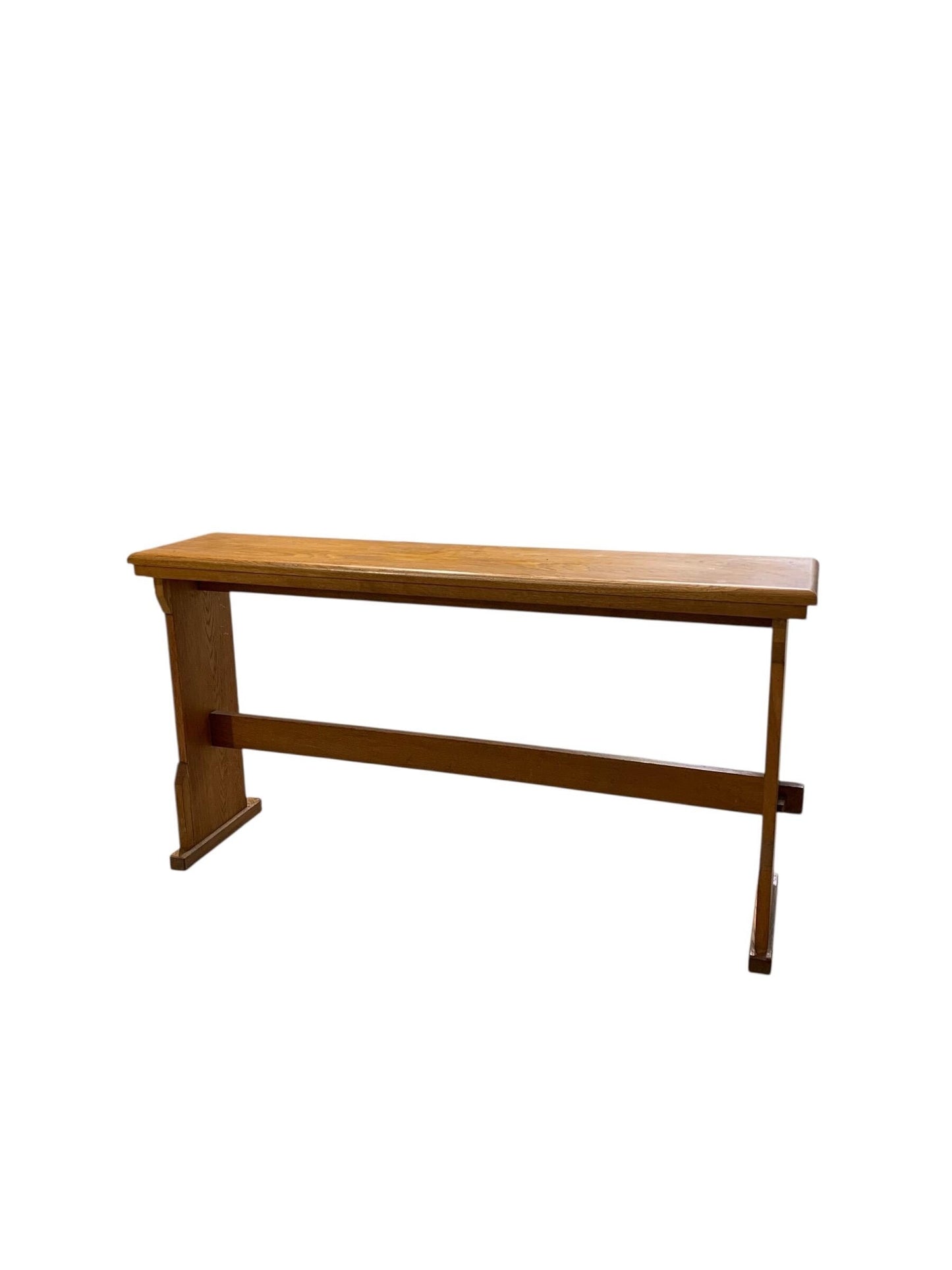 Vintage English Oak Arts & Crafts period bench seat