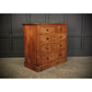 Vintage Victorian Burr Oak Chest Of Drawers