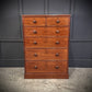 Vintage Victorian Mahogany Chest Of Drawers