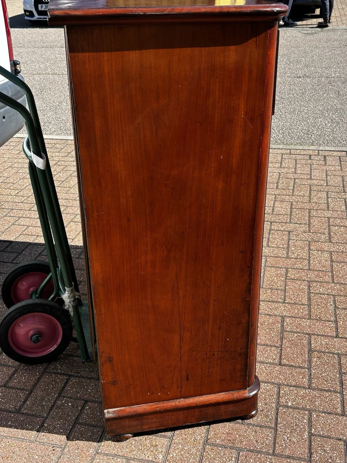 Vintage Victorian Tallboy Mahogany Chest Of Drawers. Big Deep Drawers.