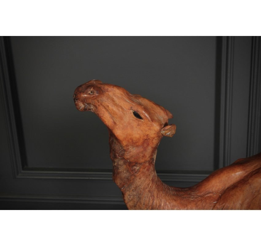 Vintage Leather Camel Ornament