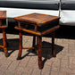 Pair Vintage Bamboo Bedside Tables, Lamp Tables, Side Tables. Each With Drawer.