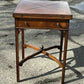 Vintage Victorian Mahogany Games Table , Green Baized Playing Area With Counter Holders