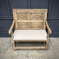 18th Century Antique Carved Bleached Oak Bench