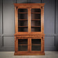 Fine William IV Walnut Vintage Glazed Bookcase Display Cabinet