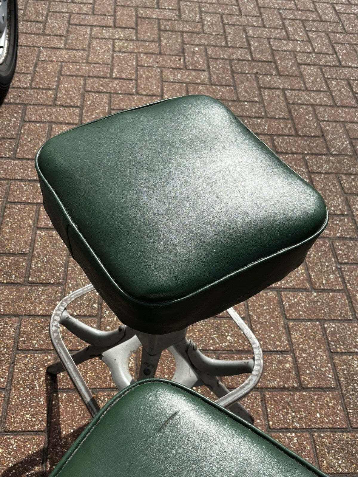 Pair Of Retro Evertaut Industrial Metal Stools