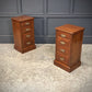 Pair Of Victorian Vintage Walnut Bedside Chests