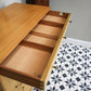 Alfred Cox Walnut Tallboy Chest of Drawers Five Drawers and Tapered Legs 1950s Heals