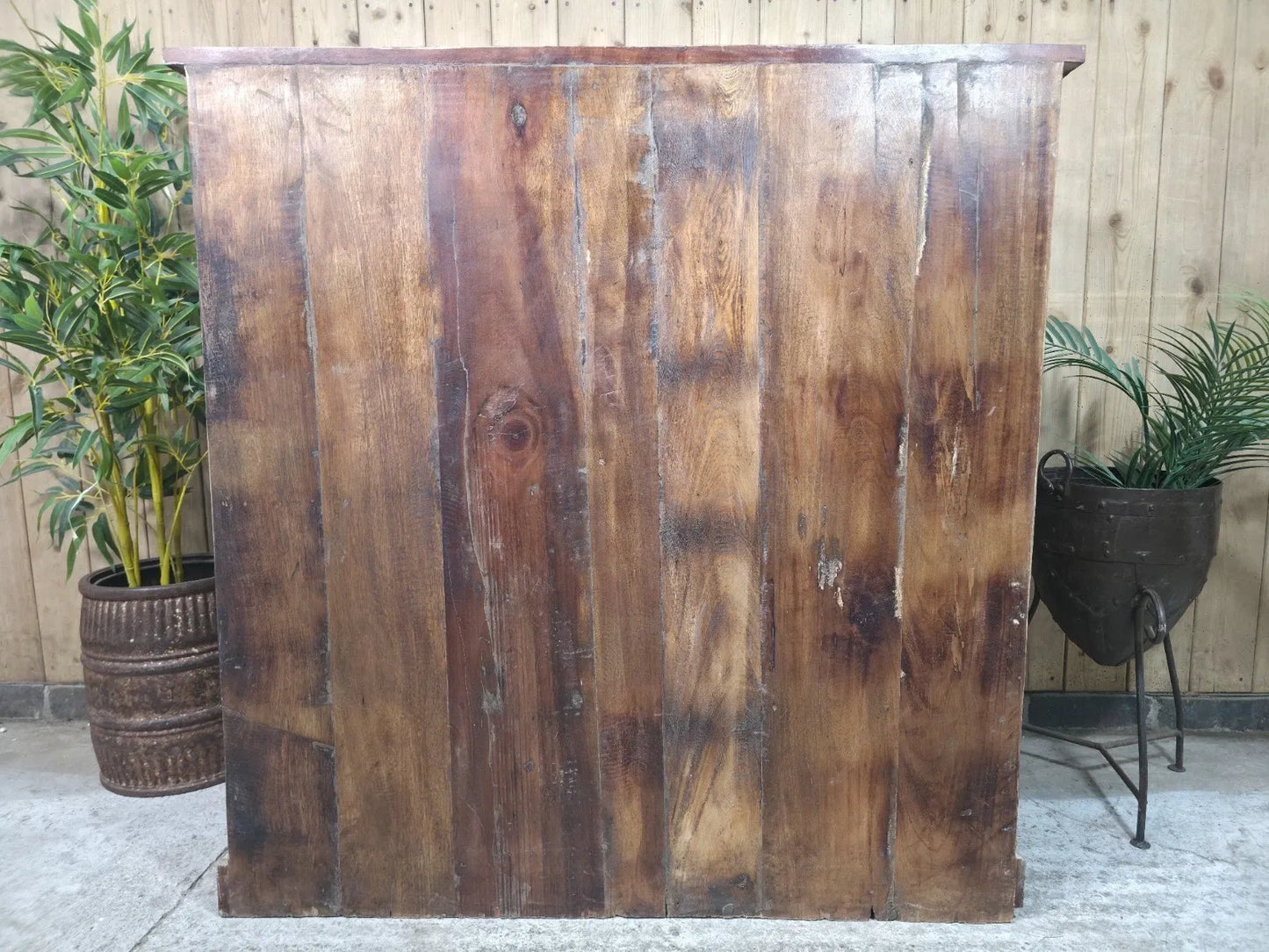 Vintage Wooden House Keepers Linen Cupboard Sideboard Tv Unit