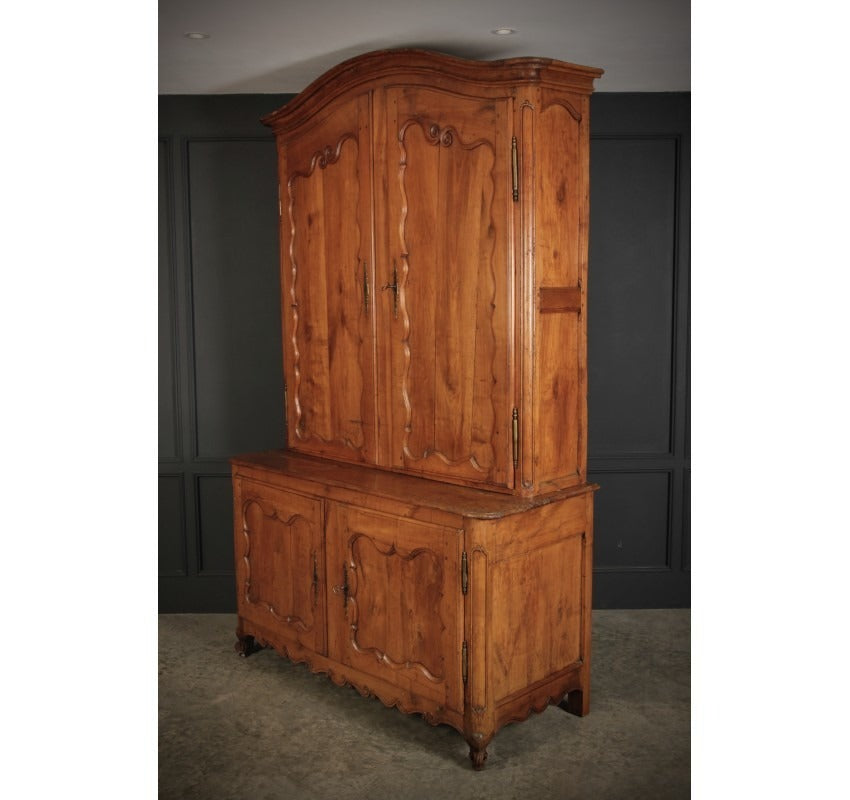 Large 18th Century Cherry Wood Vintage Cupboard