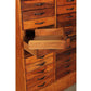 Large Fruitwood Vintage Haberdashery Chest