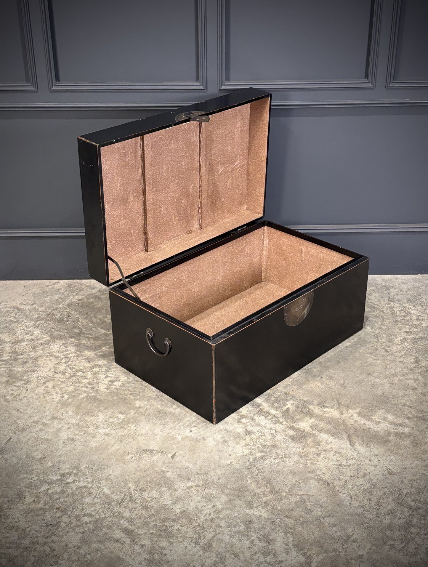 Black Chinese Lacquered Trunk