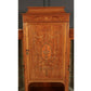 Vintage Edwardian Marquetry Inlaid Mahogany Glazed Display Cabinet