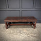 Mahogany & Leather Vintage Coffee Table