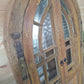 Gothic Antique Rustic Indian Arched Window Shutter Home Garden Mirror
