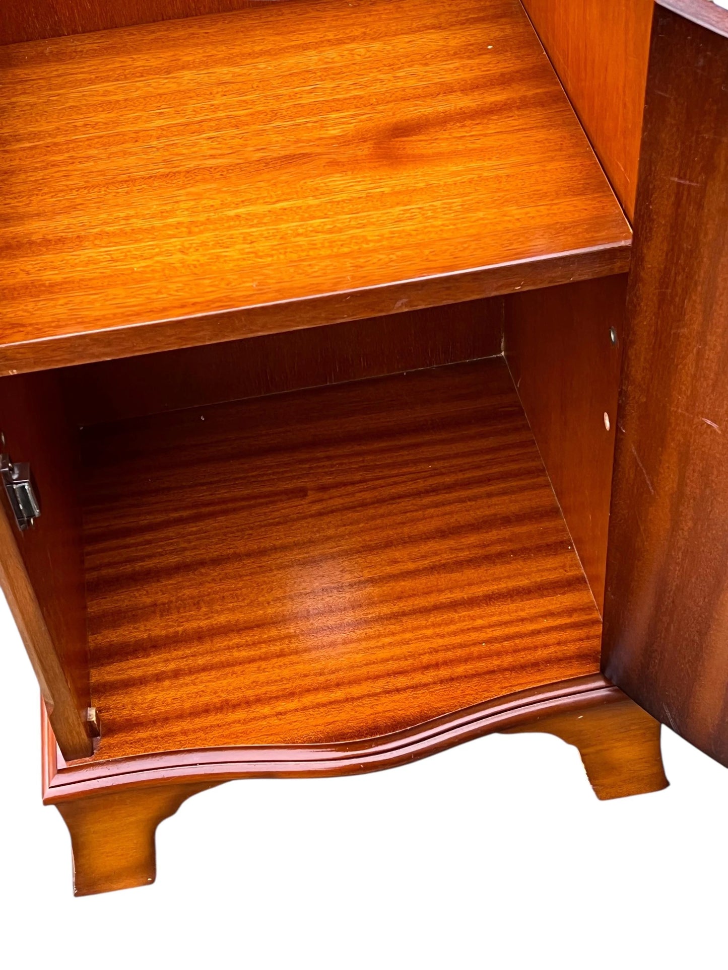 Vintage Georgian style Yew media unit / bedside chest