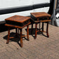Pair Vintage Bamboo Bedside Tables, Lamp Tables, Side Tables. Each With Drawer.