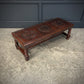 Mahogany & Leather Vintage Coffee Table