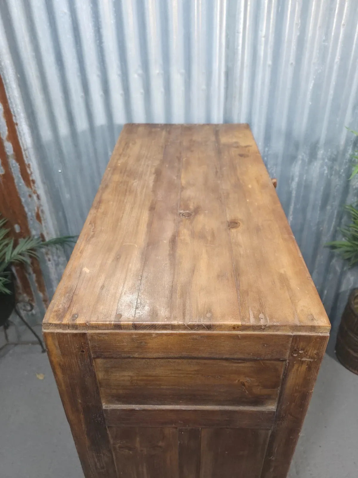 Vintage Reclaimed Indian Freestanding Kitchen Bathroom Drinks Display Cabinet