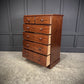 Vintage Victorian Mahogany Chest Of Drawers