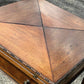 Vintage Victorian Mahogany Games Table , Green Baized Playing Area With Counter Holders