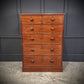 Vintage Victorian Mahogany Chest Of Drawers