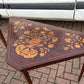 Pair 18th Century Dutch Marquetry Antique Games Tables, With Fold Over Lid & Card Playing Area