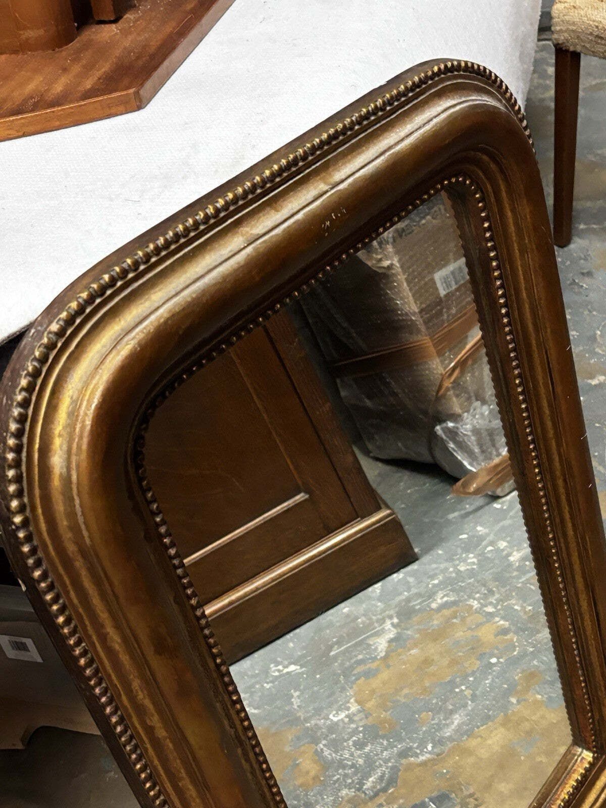 Vintage Gold Gilt Mirror In Ornate Frame. 82 X 53 Cms.