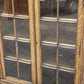 Vintage Edwardian Oak Bookcase Display Cabinet