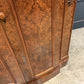 Large Victorian Bow Front Walnut Art Deco Wardrobe