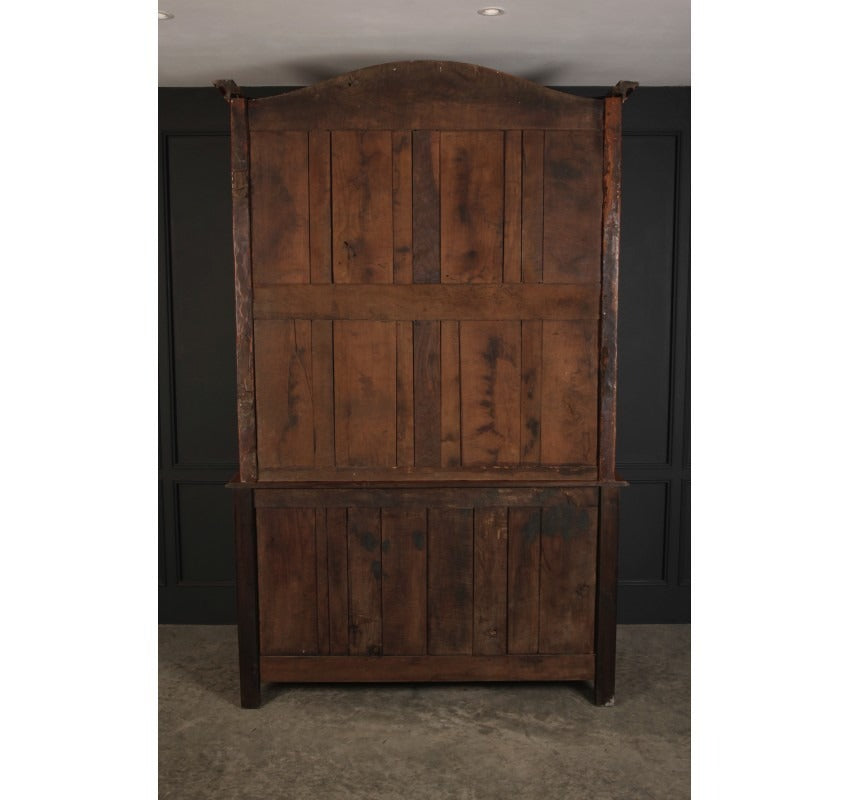 Large 18th Century Cherry Wood Vintage Cupboard