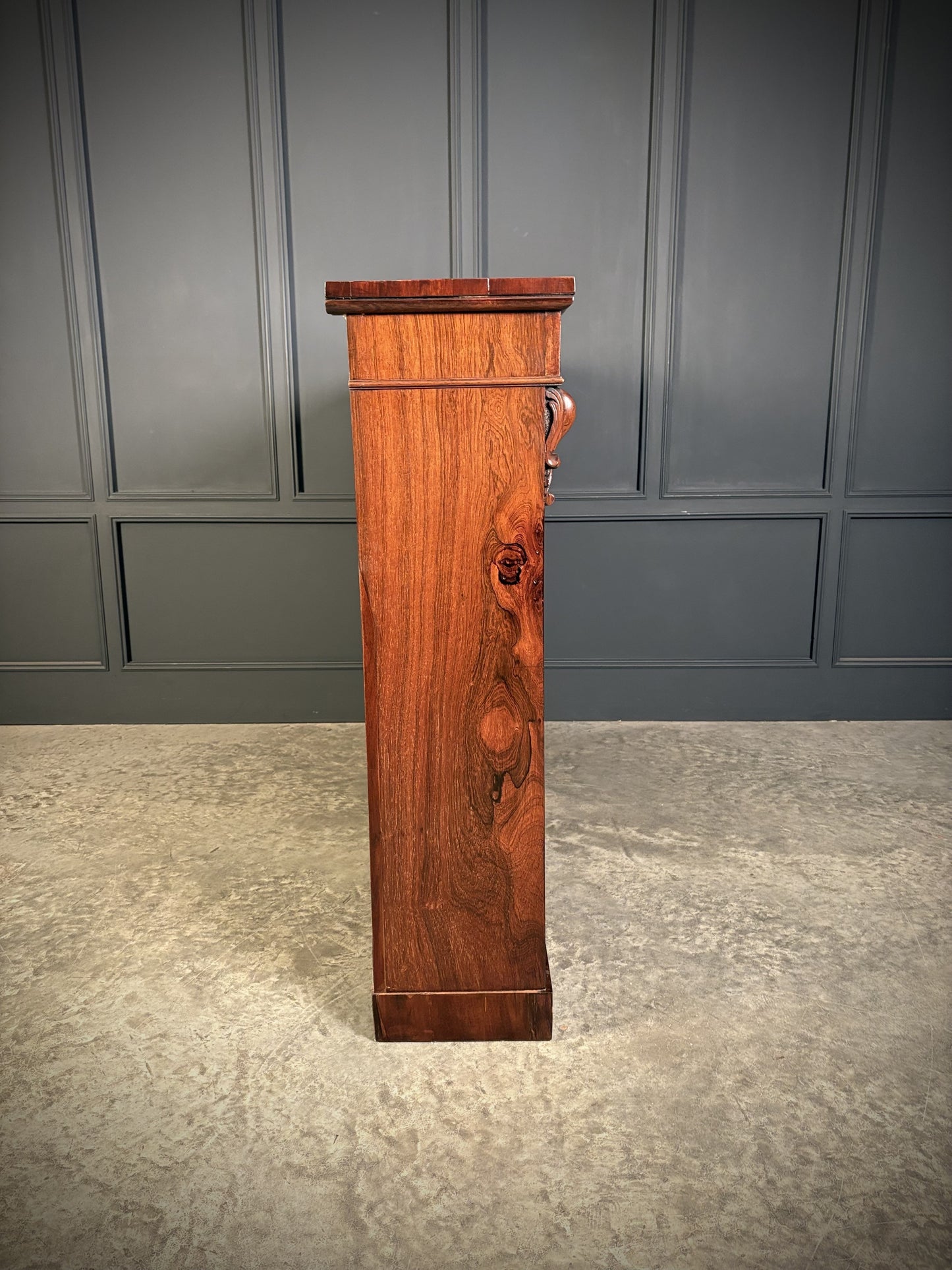 Vintage Victorian Rosewood Open Bookcase