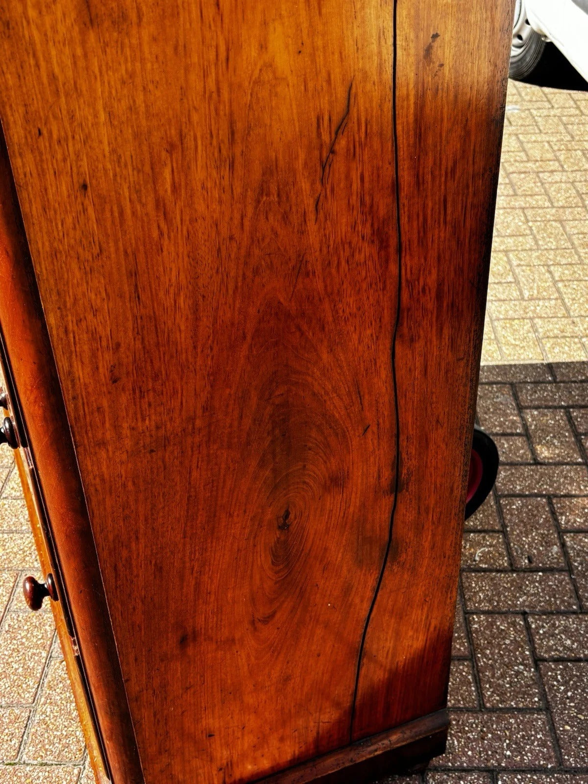 Vintage Victorian Tallboy Mahogany Chest Of Drawers. Big Deep Drawers.