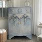 Vintage Tallboy Cabinet: Hand Painted Blue
