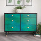 Emerald Green Hand Painted Chest of Drawers, Mid Century Furniture By Herbert & Gibbs