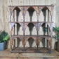 Vintage Solid Wooded Arched Temple Wall Display Shelf Shelves