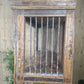 Large Vintage Reclaimed Rustic Carved Indian Solid Wooden Bookcase Shelving Unit