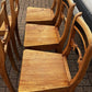 Vintage Victorian Set Of Pine Kitchen Chairs.